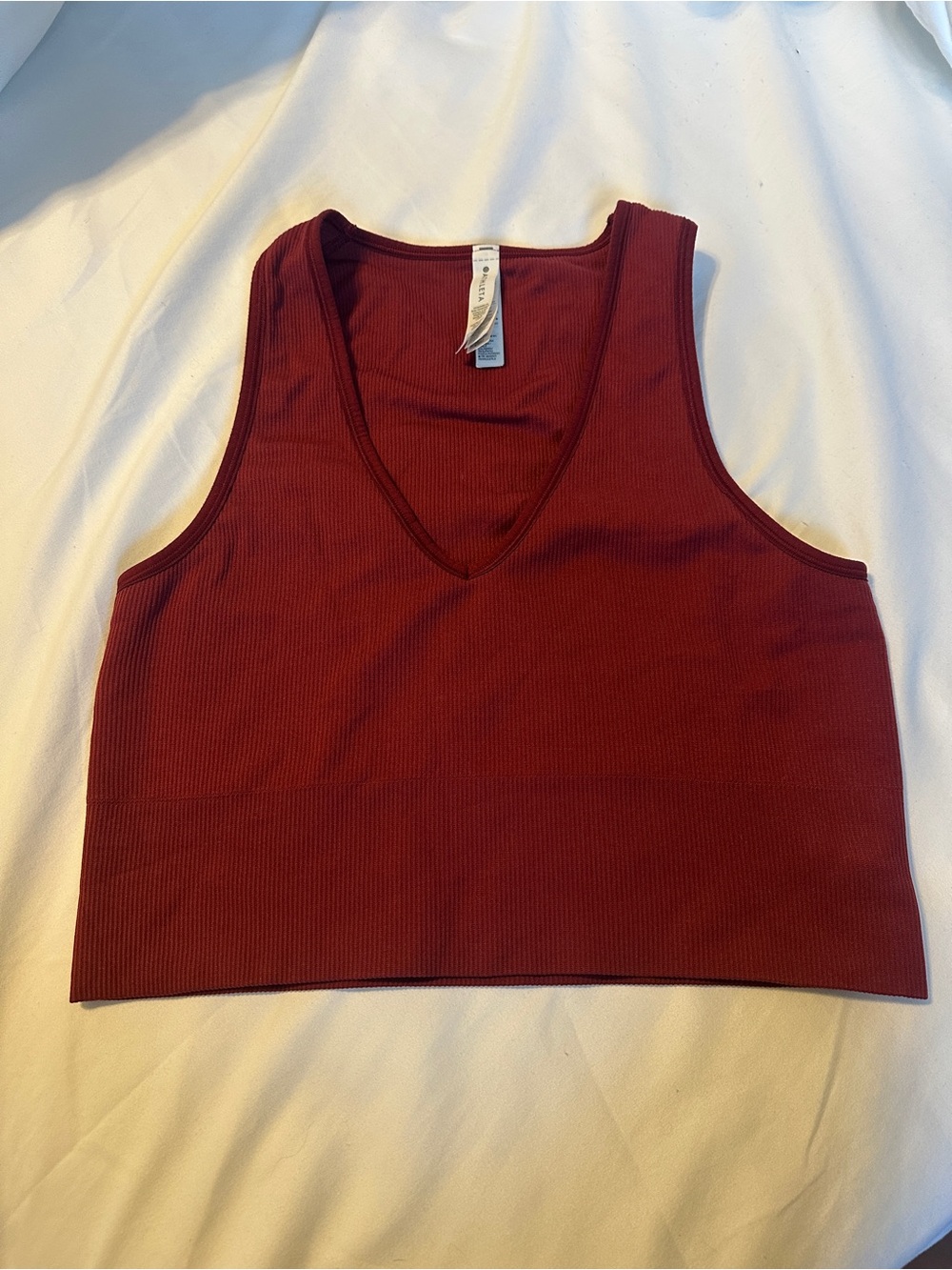 Athleta Aurora Cropped Rib Tank